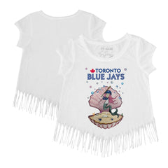 Toronto Blue Jays Tiny Turnip Girls Youth Mermaid Fringe T-Shirt - MLB