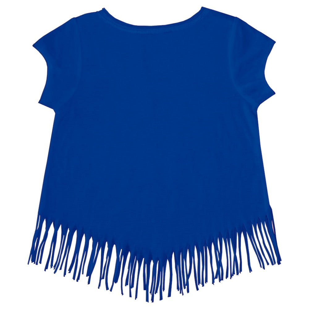 Los Angeles Dodgers Tiny Turnip Girls Youth Mermaid Fringe T-Shirt - MLB