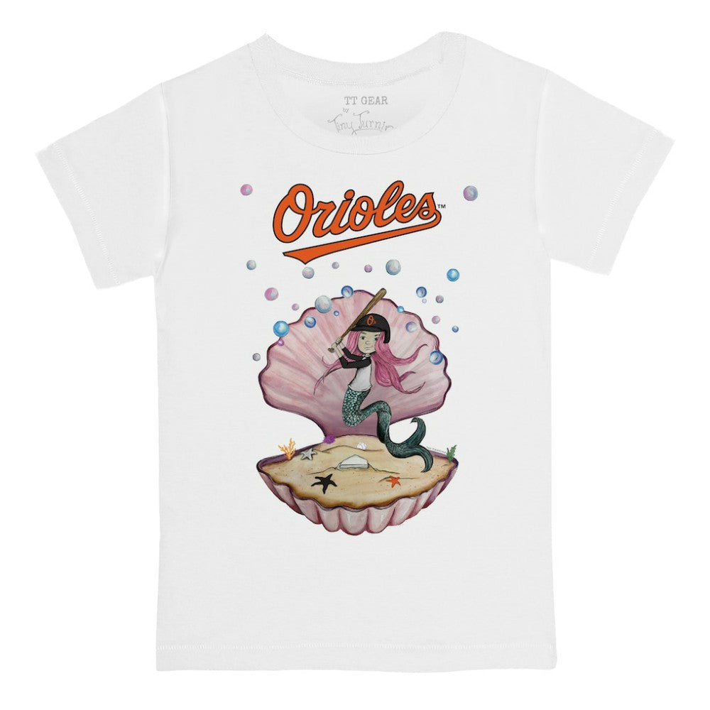 Baltimore Orioles Tiny Turnip Youth Mermaid T-Shirt - MLB