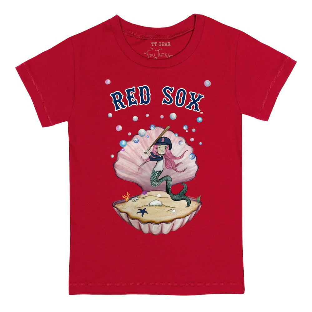Boston Red Sox Tiny Turnip Youth Mermaid T-Shirt - MLB