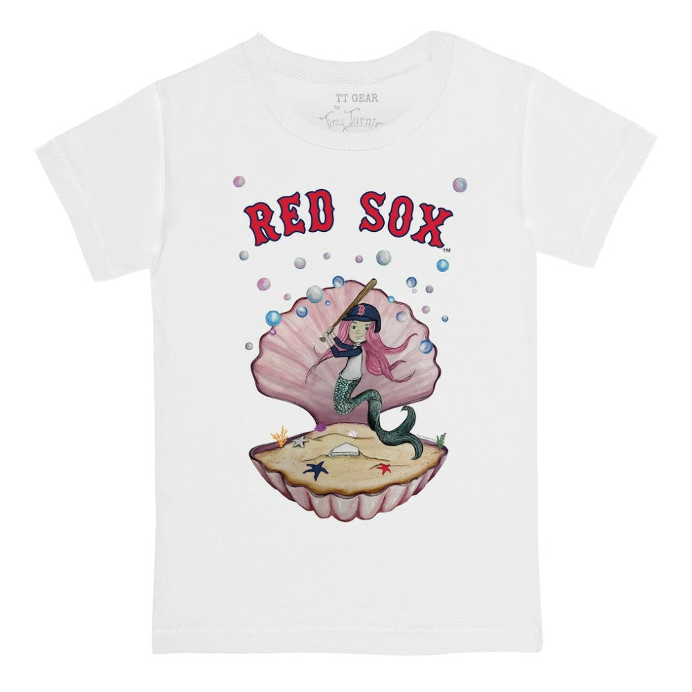 Boston Red Sox Tiny Turnip Youth Mermaid T-Shirt - MLB
