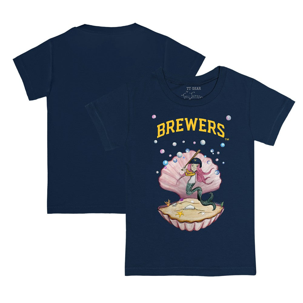 Milwaukee Brewers Tiny Turnip Youth Mermaid T-Shirt - MLB
