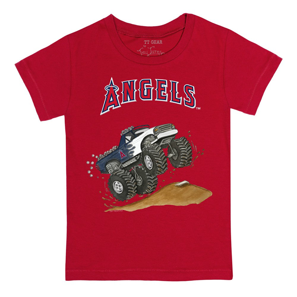 Los Angeles Angels Tiny Turnip Youth Monster Truck T-Shirt - MLB