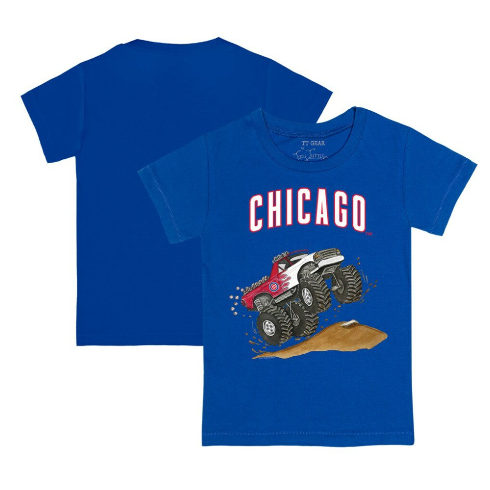 Chicago Cubs Tiny Turnip Youth Monster Truck T-Shirt - MLB