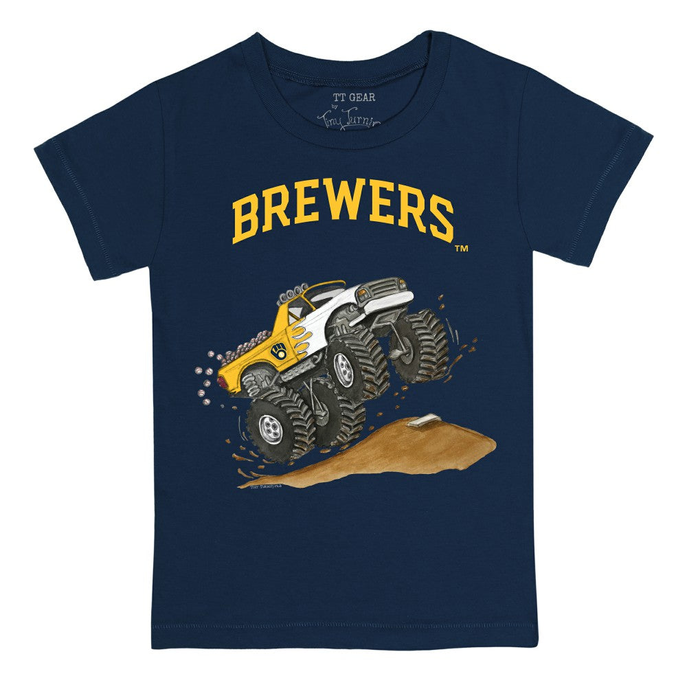 Milwaukee Brewers Tiny Turnip Youth Monster Truck T-Shirt - MLB