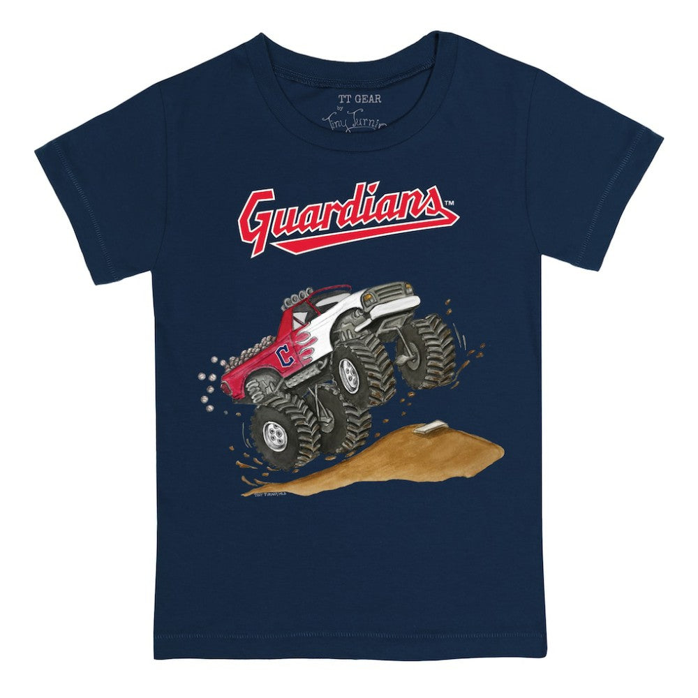 Cleveland Guardians Tiny Turnip Youth Monster Truck T-Shirt - MLB