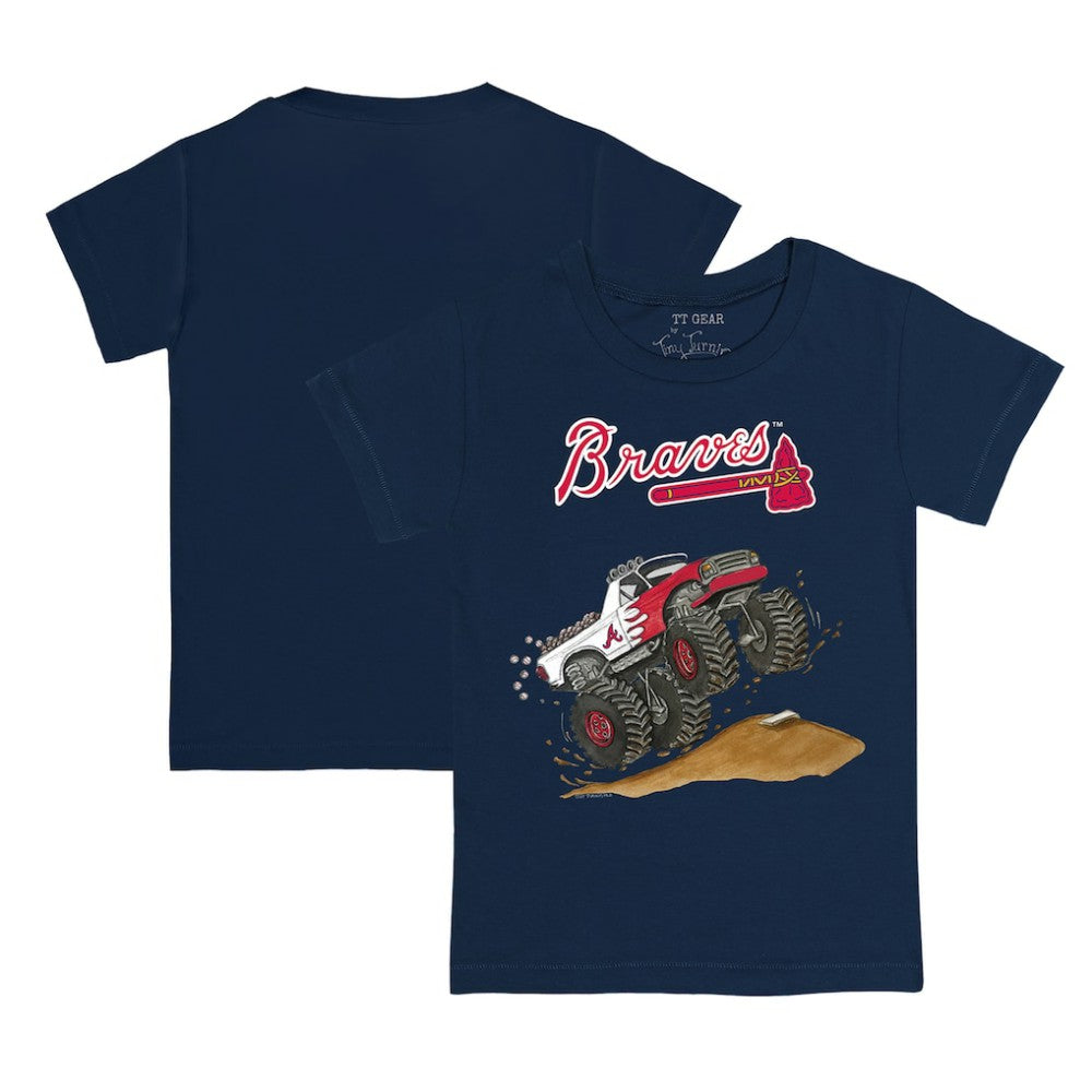 Atlanta Braves Tiny Turnip Youth Monster Truck T-Shirt - MLB