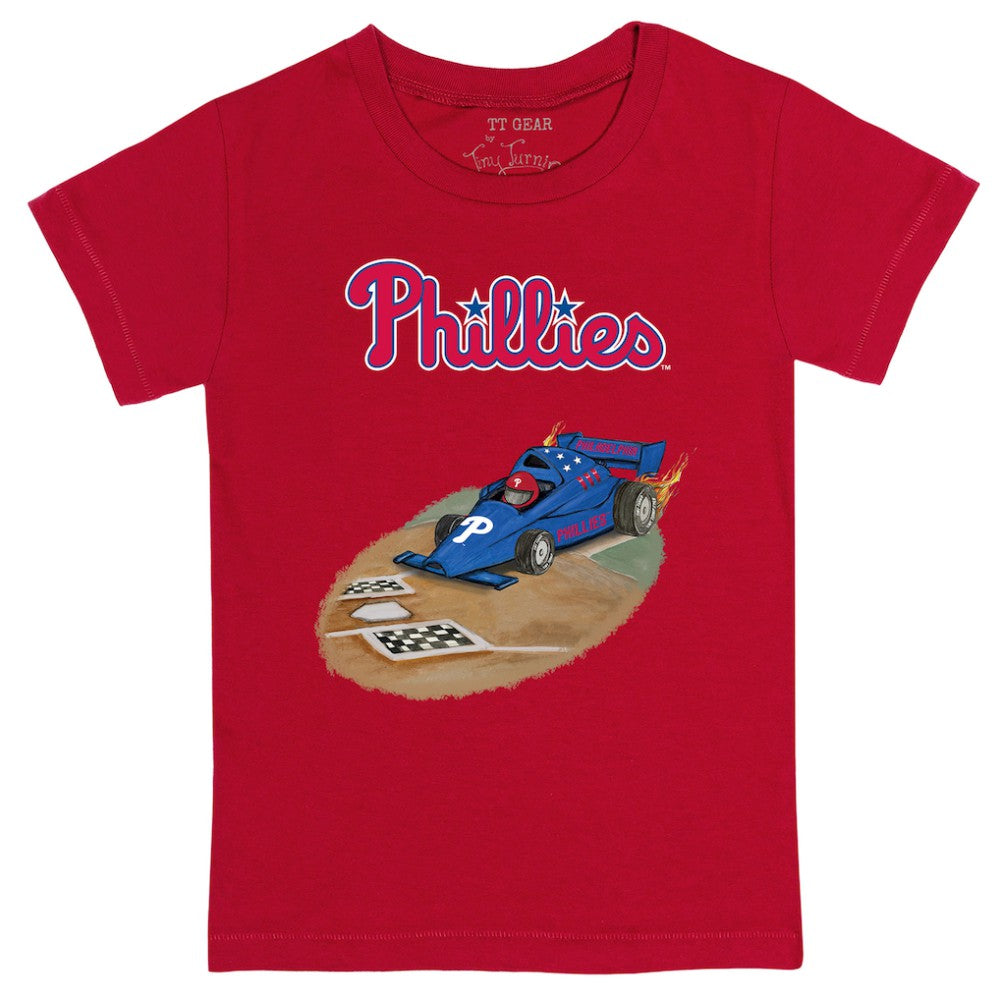 Philadelphia Phillies Tiny Turnip Youth Race Car T-Shirt - MLB
