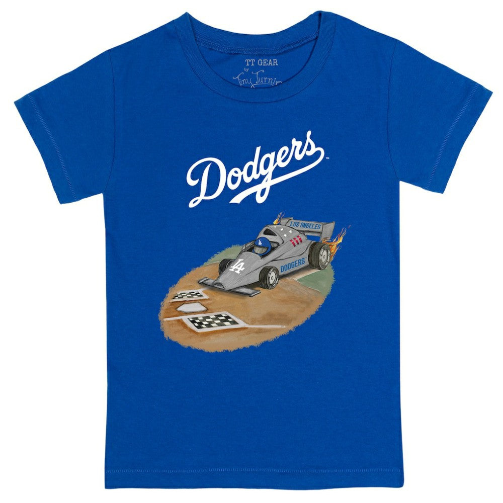 Los Angeles Dodgers Tiny Turnip Youth Race Car T-Shirt - MLB