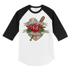 San Francisco Giants Tiny Turnip Youth Tattoo Rose 3/4-Sleeve Raglan T-Shirt - MLB