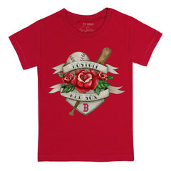 Boston Red Sox Tiny Turnip Youth Tattoo Rose T-Shirt - MLB