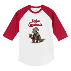 St. Louis Cardinals Tiny Turnip Youth Triceratops 3/4-Sleeve Raglan T-Shirt - MLB