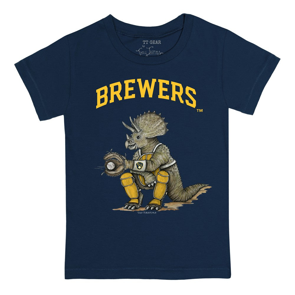 Milwaukee Brewers Tiny Turnip Youth Triceratops T-Shirt - MLB