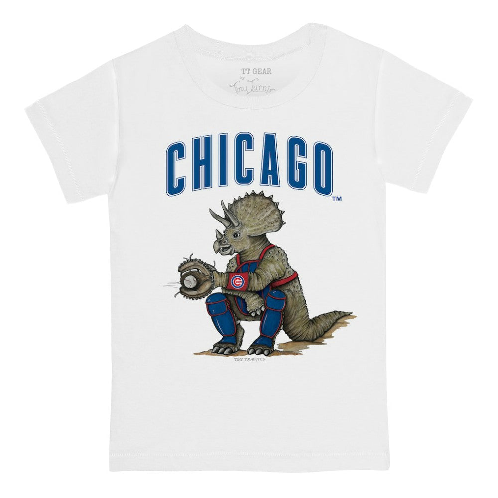 Chicago Cubs Tiny Turnip Youth Triceratops T-Shirt - MLB