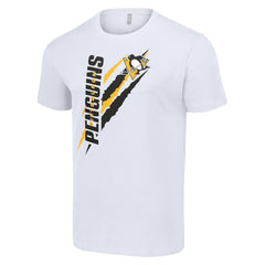 Pittsburgh Penguins Starter Color Scratch T-Shirt - White - NHL