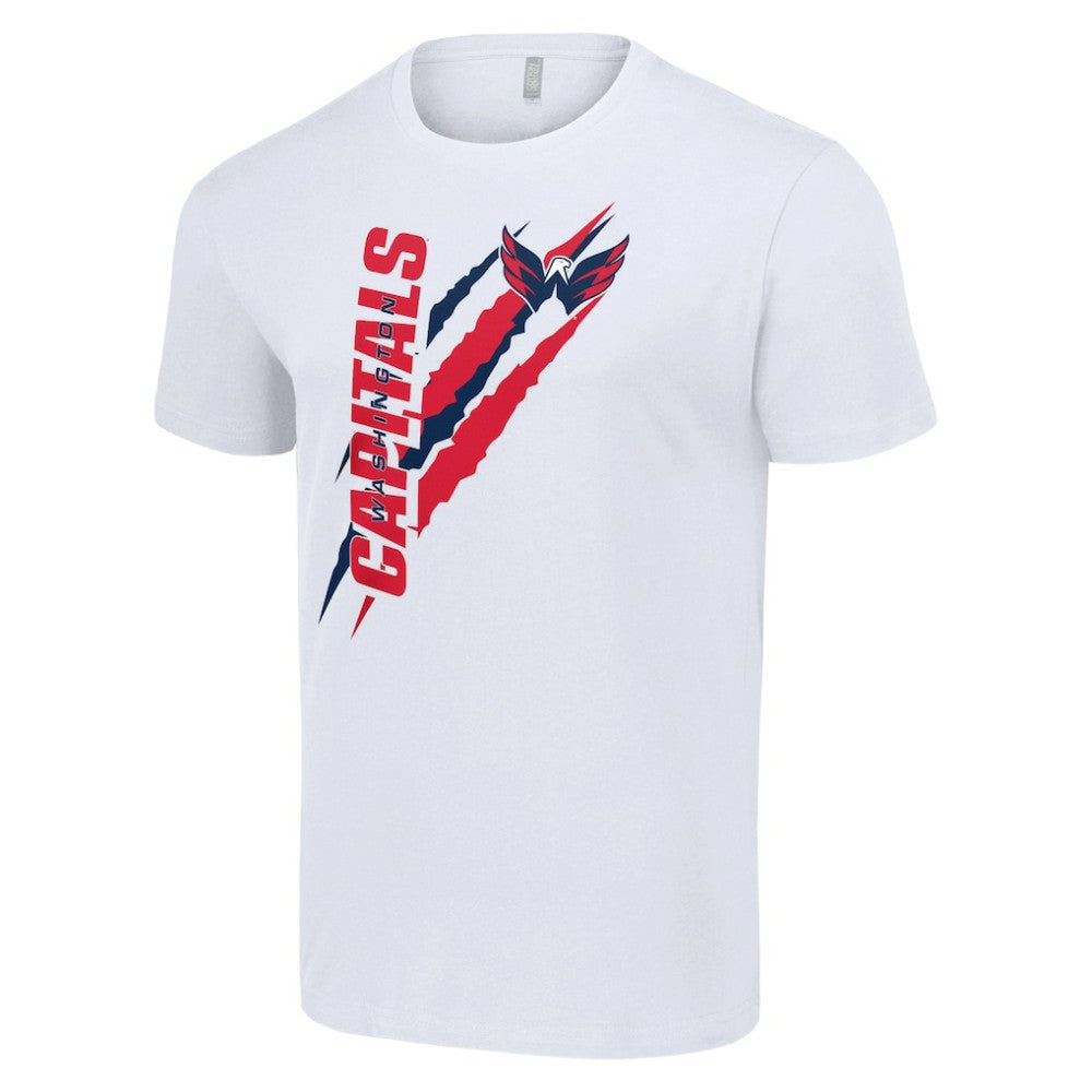 Washington Capitals Starter Color Scratch T-Shirt - White - NHL