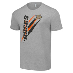 Anaheim Ducks Starter Color Scratch T-Shirt - Heather Gray - NHL