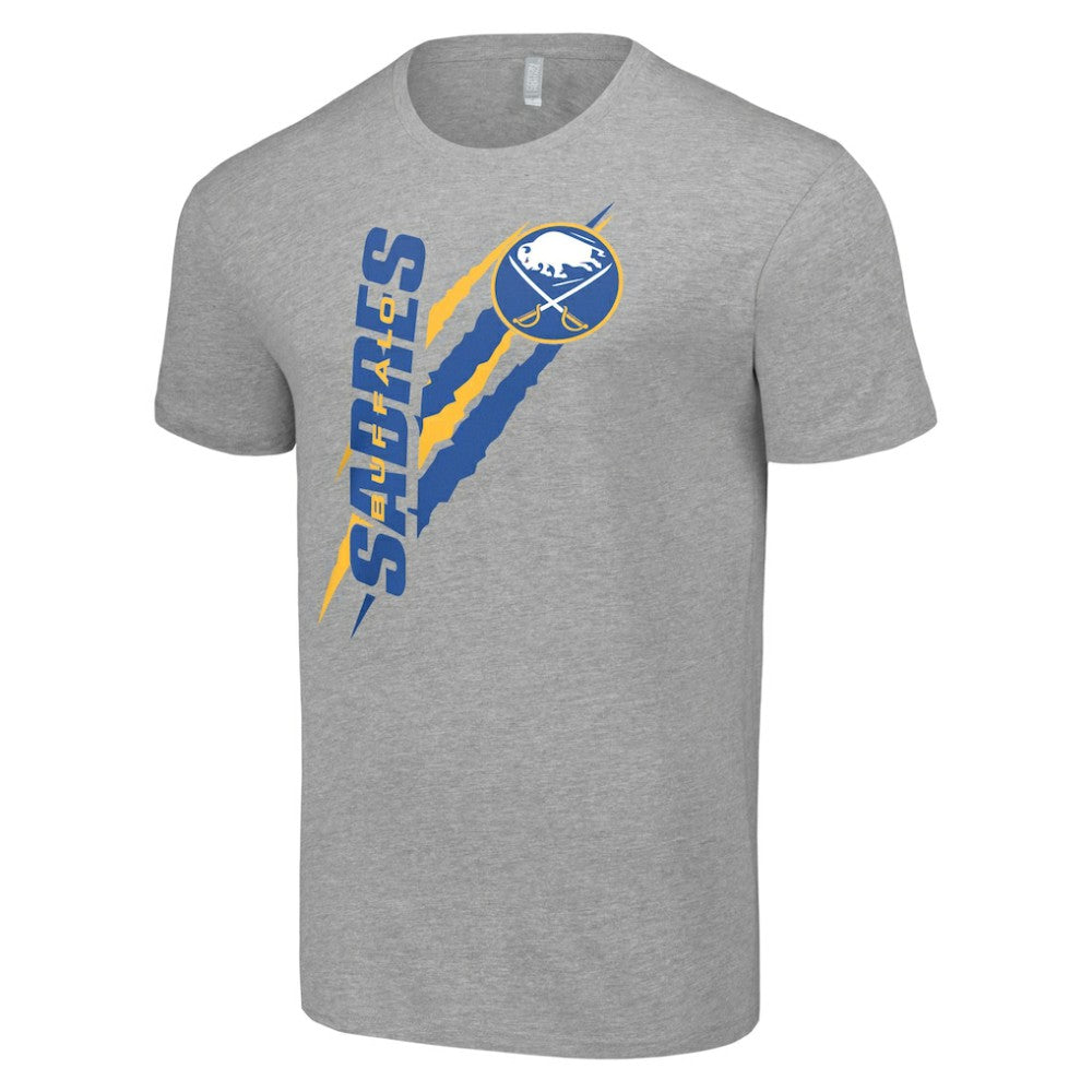 Buffalo Sabres Starter Color Scratch T-Shirt - Heather Gray - NHL