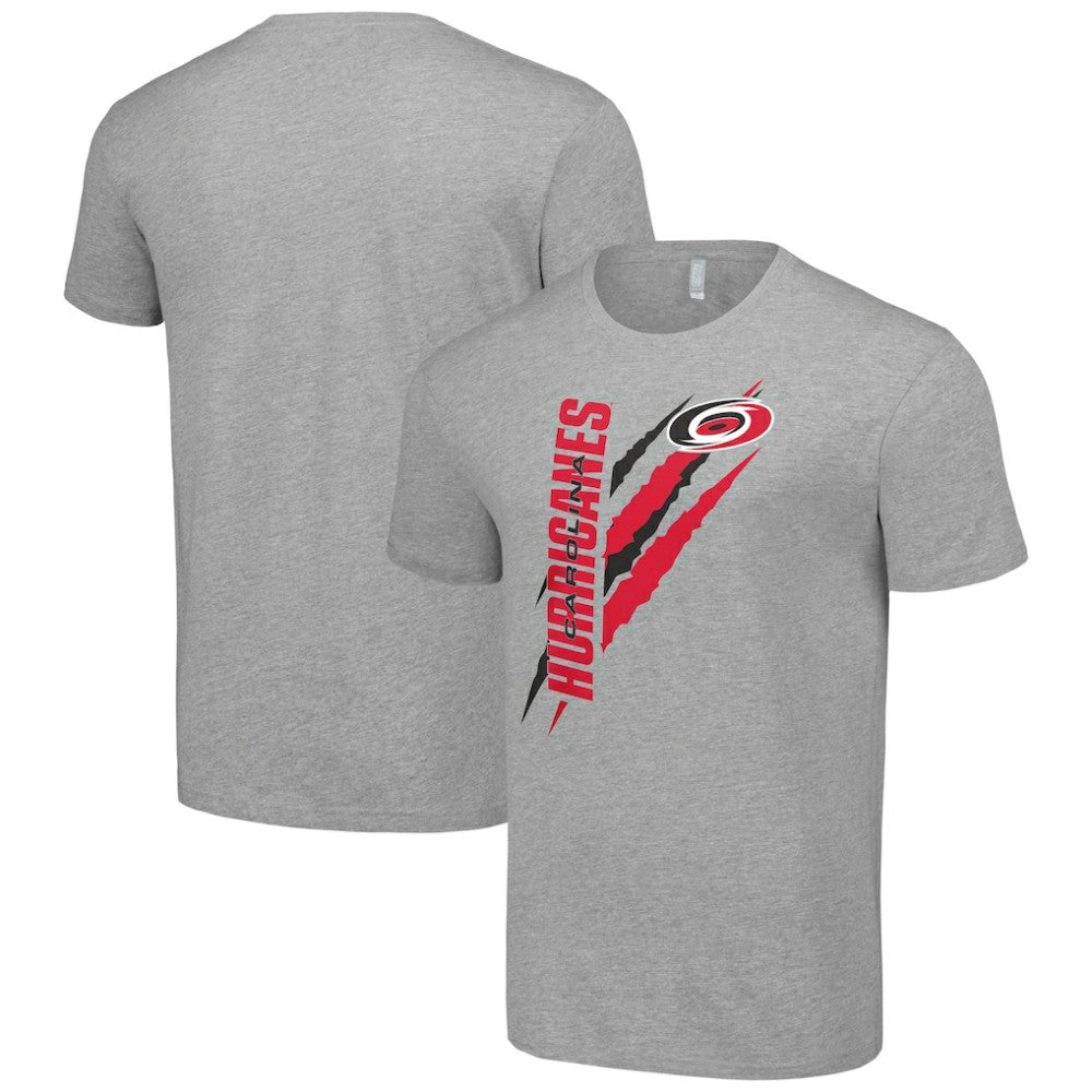 Carolina Hurricanes Starter Color Scratch T-Shirt - Heather Gray - NHL