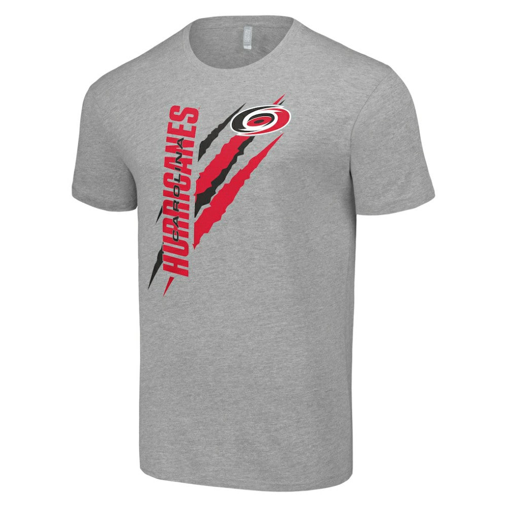 Carolina Hurricanes Starter Color Scratch T-Shirt - Heather Gray - NHL