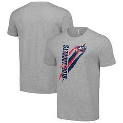 Columbus Blue Jackets Starter Color Scratch T-Shirt - Heather Gray - NHL