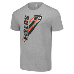 Philadelphia Flyers Starter Color Scratch T-Shirt - Heather Gray - NHL