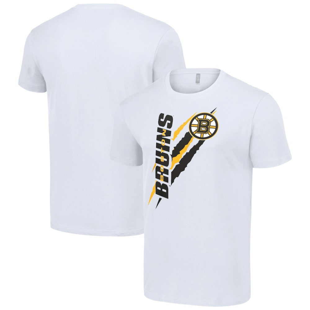 Boston Bruins Starter Color Scratch T-Shirt - White - NHL