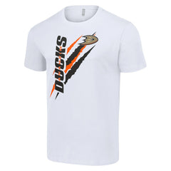Anaheim Ducks Starter Color Scratch T-Shirt - White - NHL