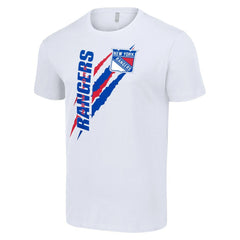 New York Rangers Starter Color Scratch T-Shirt - White - NHL