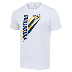 Nashville Predators Starter Color Scratch T-Shirt - White - NHL