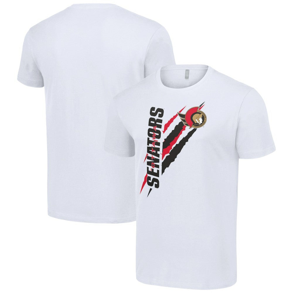 Ottawa Senators Starter Color Scratch T-Shirt - White - NHL