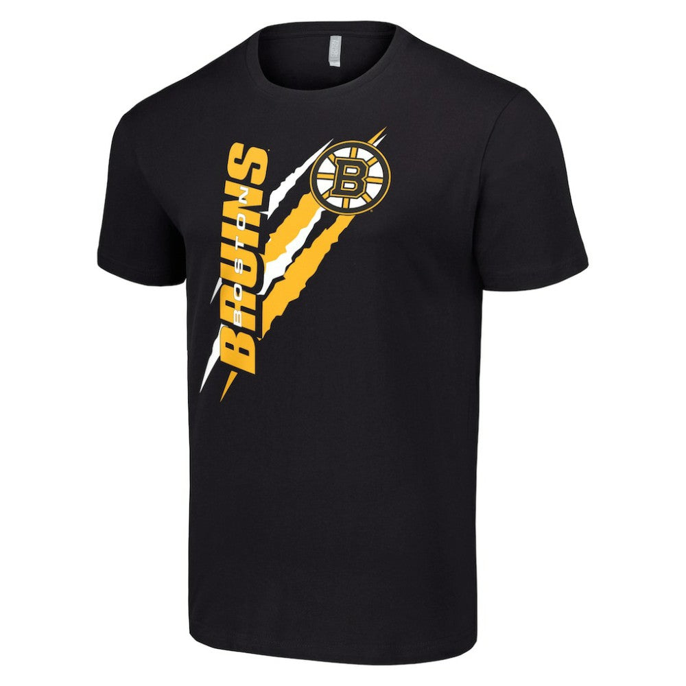 Boston Bruins Starter Color Scratch T-Shirt - Black - NHL