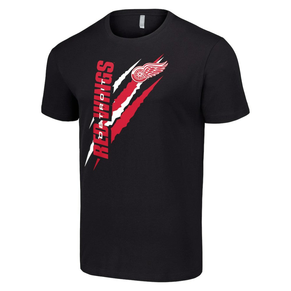 Detroit Red Wings Starter Color Scratch T-Shirt - Black - NHL