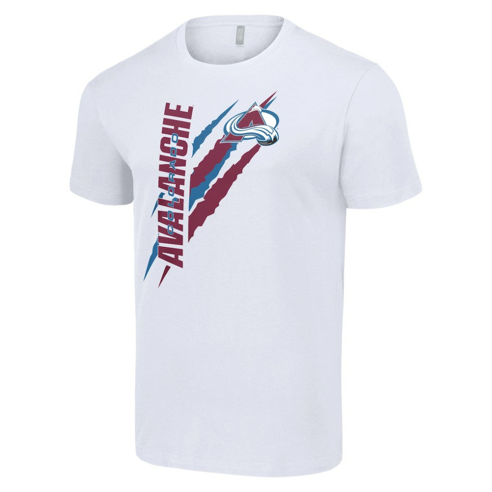 Colorado Avalanche Starter Color Scratch T-Shirt - White - NHL