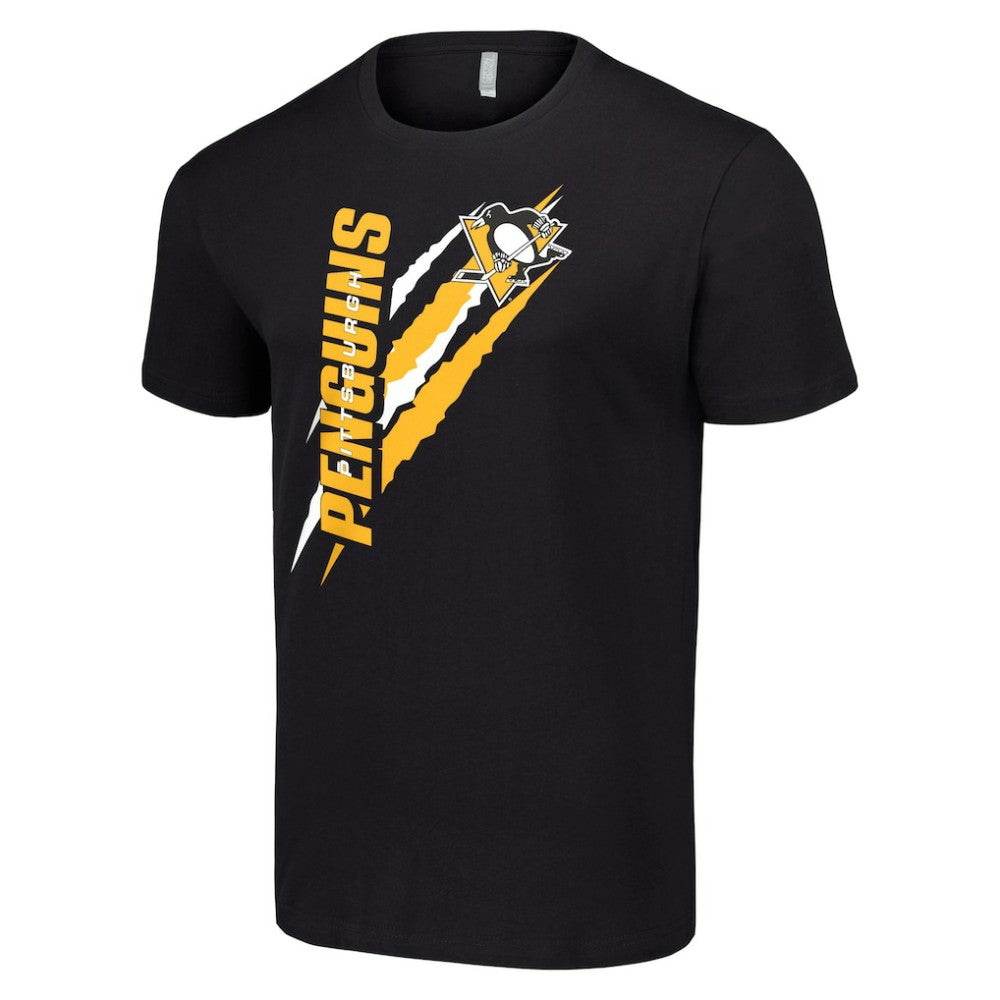 Pittsburgh Penguins Starter Color Scratch T-Shirt - Black - NHL