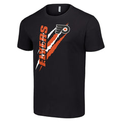 Philadelphia Flyers Starter Color Scratch T-Shirt - Black - NHL