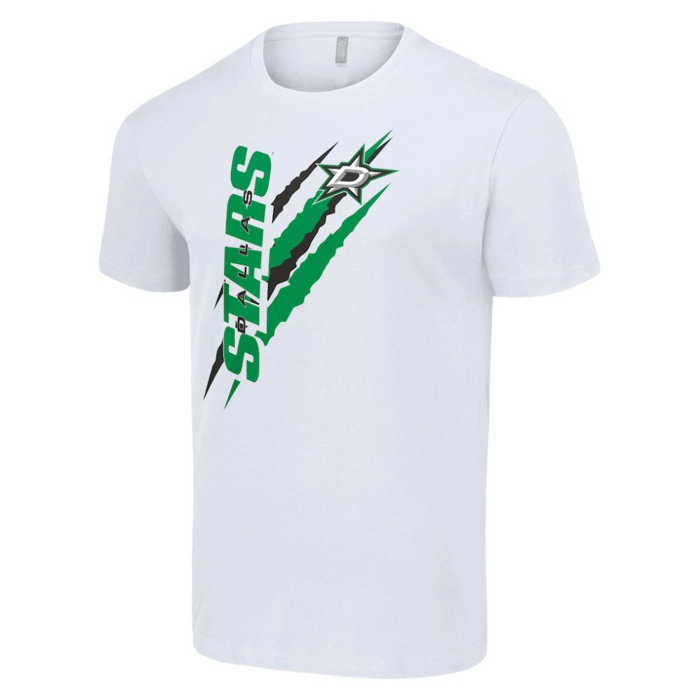 Dallas Stars Starter Color Scratch T-Shirt - White - NHL