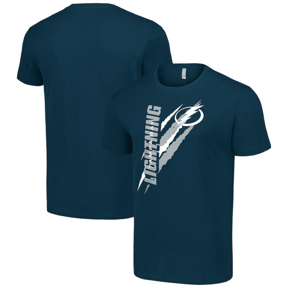Tampa Bay Lightning Starter Color Scratch T-Shirt - Navy - NHL
