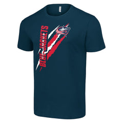 Columbus Blue Jackets Starter Color Scratch T-Shirt - Navy - NHL