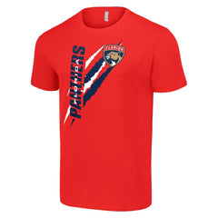 Florida Panthers Starter Color Scratch T-Shirt - Red - NHL