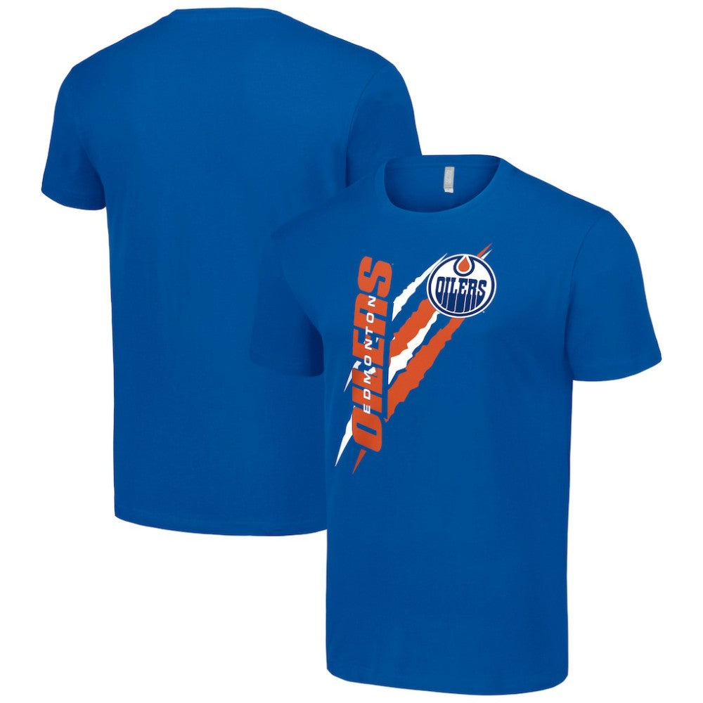 Edmonton Oilers Starter Color Scratch T-Shirt - Royal - NHL