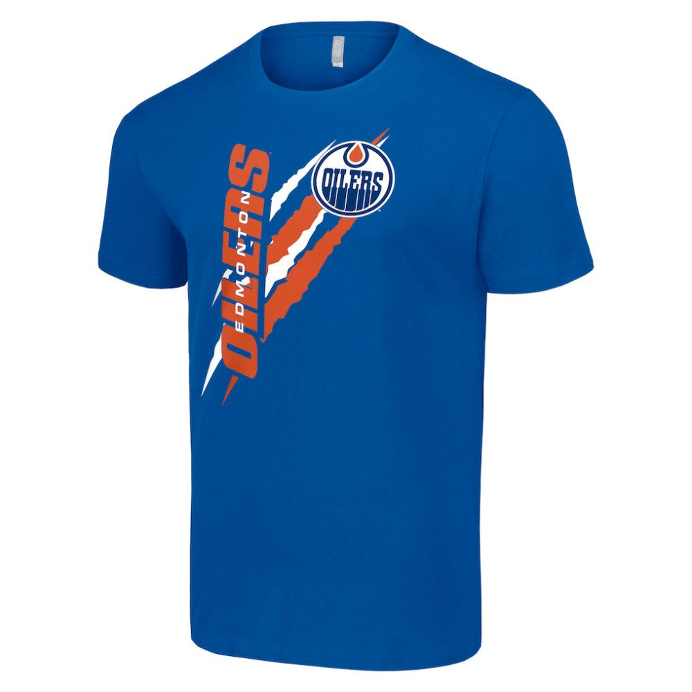 Edmonton Oilers Starter Color Scratch T-Shirt - Royal - NHL