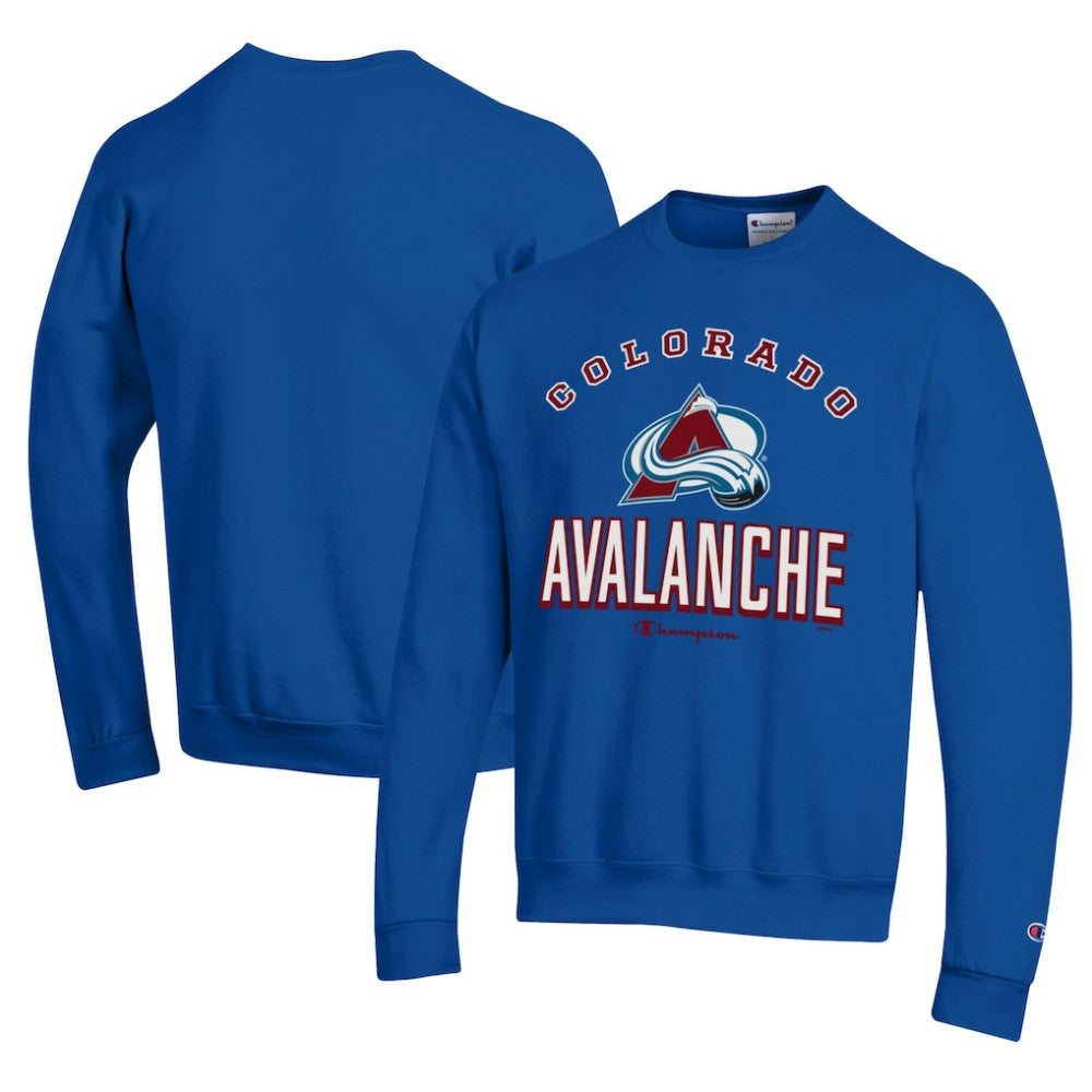 Colorado Avalanche Champion Eco Powerblend Crewneck Sweatshirt - Royal - NHL