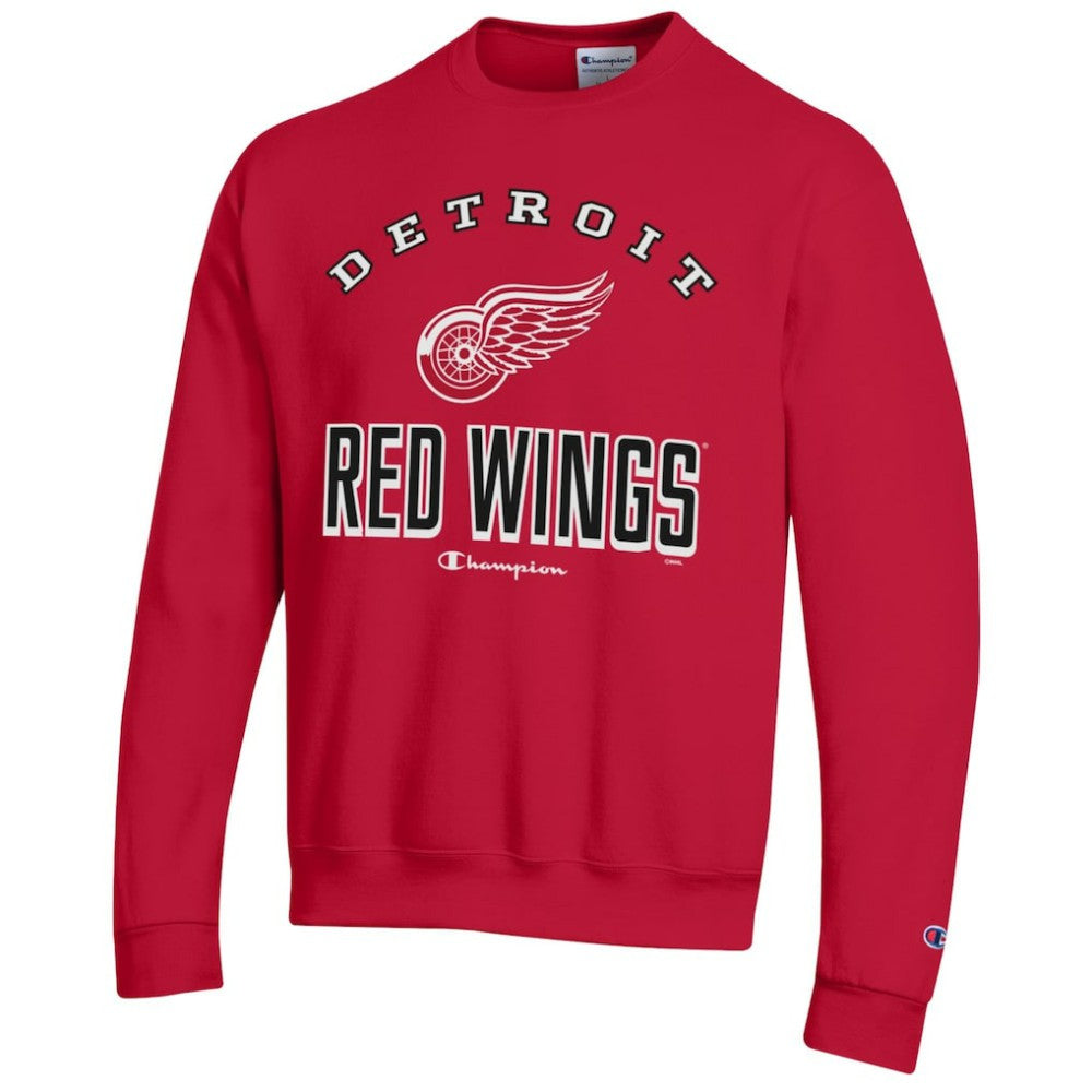 Detroit Red Wings Champion Eco Powerblend Crewneck Sweatshirt - Red - NHL
