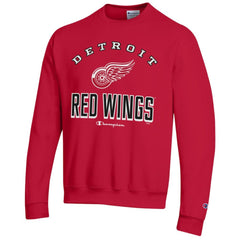 Detroit Red Wings Champion Eco Powerblend Crewneck Sweatshirt - Red - NHL