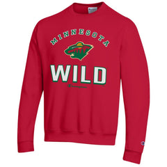 Minnesota Wild Champion Eco Powerblend Crewneck Sweatshirt - Red - NHL