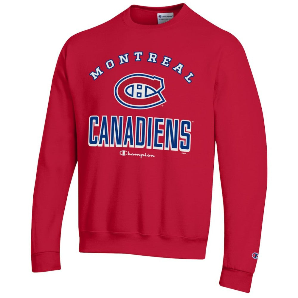 Montreal Canadiens Champion Eco Powerblend Crewneck Sweatshirt - Red - NHL