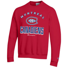 Montreal Canadiens Champion Eco Powerblend Crewneck Sweatshirt - Red - NHL