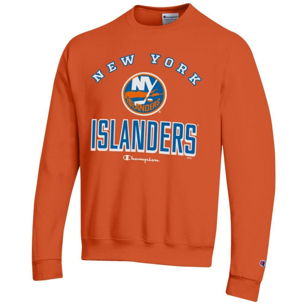 New York Islanders Champion Eco Powerblend Crewneck Sweatshirt - Orange - NHL