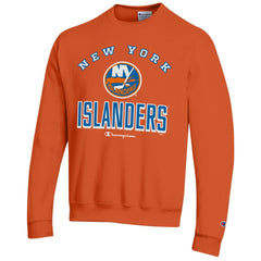 New York Islanders Champion Eco Powerblend Crewneck Sweatshirt - Orange - NHL